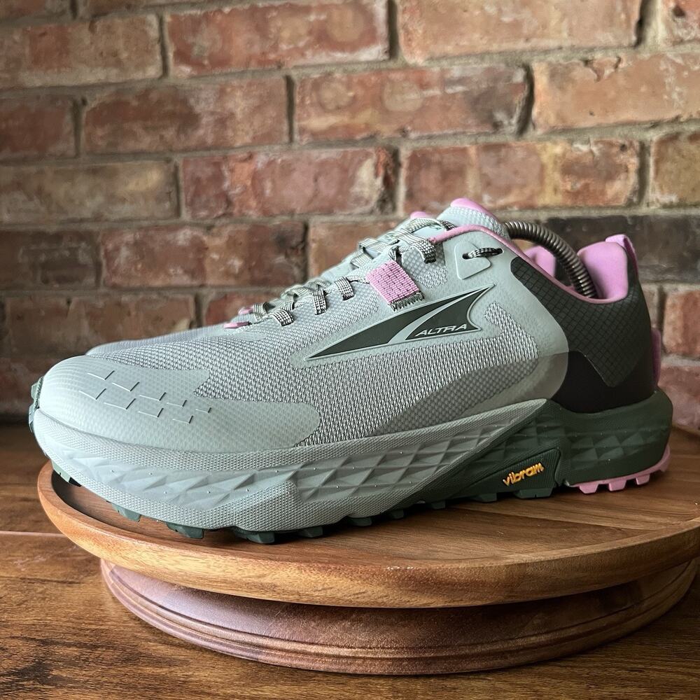 Altra Timp 5 Max Cushion Women's 11 Trail Running Vibram Megagrip Green Shoes